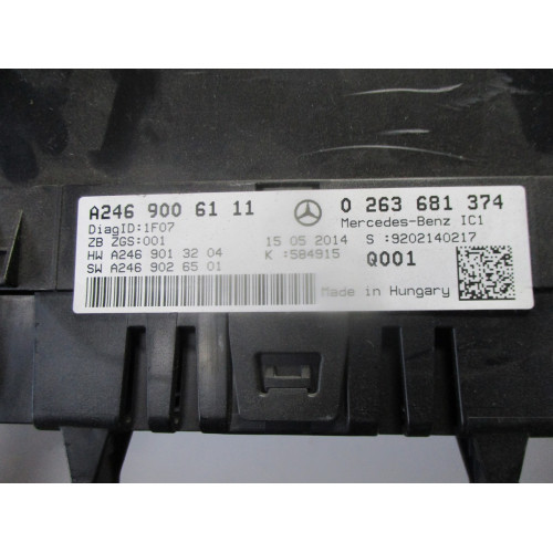 Mercedes B Class W246 Benzinli Kilometre Saati Gösterge Paneli A2469006111 0263681374