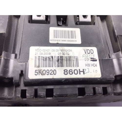 Z Volkswagen Golf 6 1.8 TSI Kilometre Saati Gösterge Paneli 5K0920860H