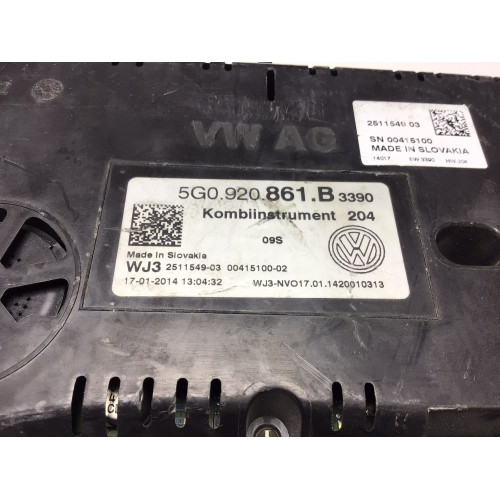 Z Volkswagen Golf 7 Kilometre Saati Gösterge Paneli 5G0920861B