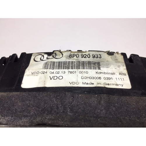 Z Audi A3 1.2 TFSI Cabrio Gösterge Paneli Kilometre Saati 8P0920933