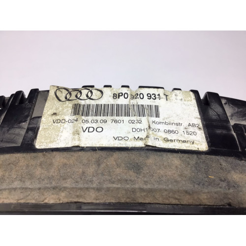 Z Audi A3 Kilometre Saati Gösterge Paneli 8P0920931T
