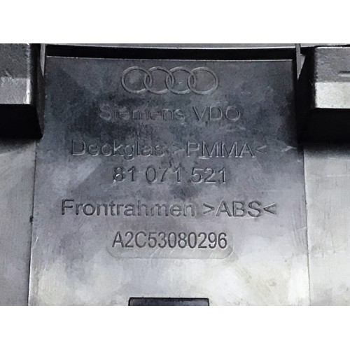 Audi A3 Kilometre Saati Gösterge Paneli 81071521 A2C53080296
