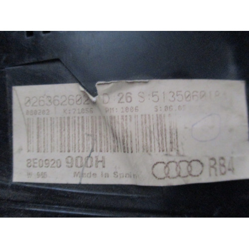 Audi A4 Kilometre Saati Gösterge Paneli 8E0920900H