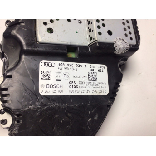 z Audi A6 Kilometre Saati Gösterge Paneli 4G8920934B 0263725060