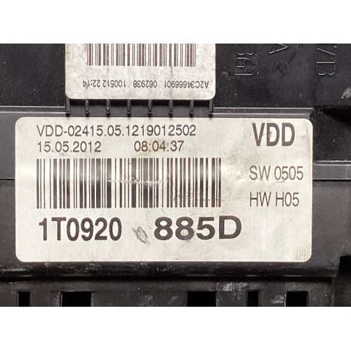Volkswagen Touran Kilometre Saati Gösterge Paneli 1T0920885D