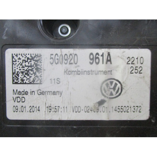 Volkswagen Golf Kilometre Saati Gösterge Paneli 5G0920961A