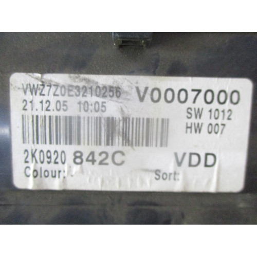 Volkswagen Caddy Kilometre Saati Gösterge Paneli 2K0920842C