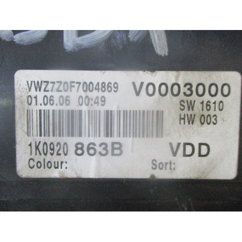 Volkswagen Touran Kilometre Saati Gösterge Paneli 1T0920863B