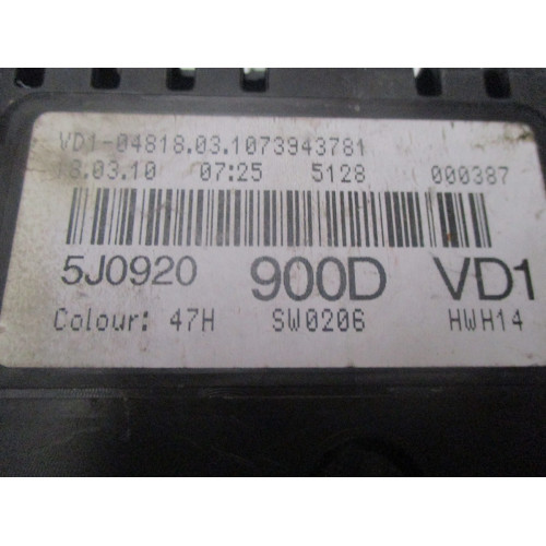 Skoda Fabia 2 Kilometre Saati Gösterge Paneli 5j0920900D