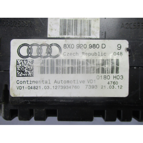 Audi A1 8X Diesel Kilometre Saati Gösterge Paneli 8X0920980D