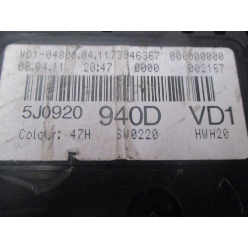 Skoda Fabia 2 Kilometre Saati Gösterge Paneli 5J0920940D