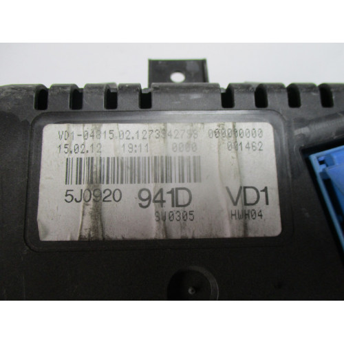 Skoda Fabia 2 Kilometre Saati Gösterge Paneli 5J0920941D