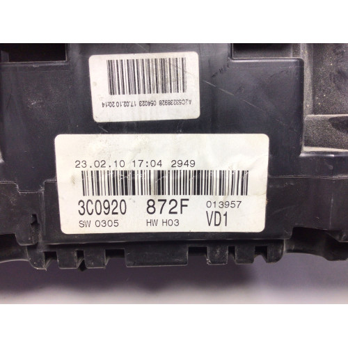 Volkswagen Passat B6 Kilometre Saati Gösterge Paneli 3C0920872F