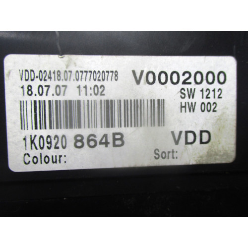 Volkswagen Golf 5 Kilometre Saati Gösterge Paneli 1K0920864B