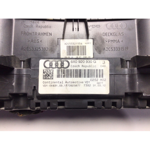 Audi A1 Kilometre Saati Gösterge Paneli 8X0920930G