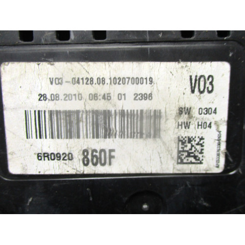 Volkswagen Polo Kilometre Saati Gösterge Paneli 6R0920860F