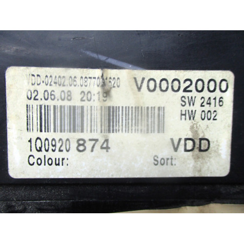 Volkswagen kilometre Saati Gösterge Paneli 1Q0920874