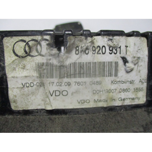Audi A3 Kilometre Saati Gösterge Paneli 8P0920931T