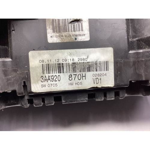 Volkswagen Passat B7 Kilometre Saati Gösterge Paneli 3AA920870H