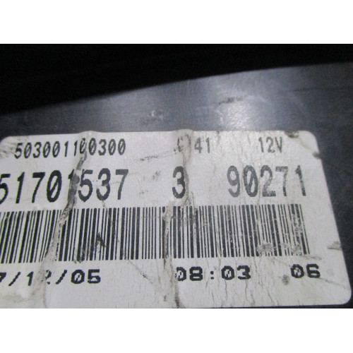 Fiat Grande Punto Benzinli Kilometre Saati Gösterge Paneli 51701537