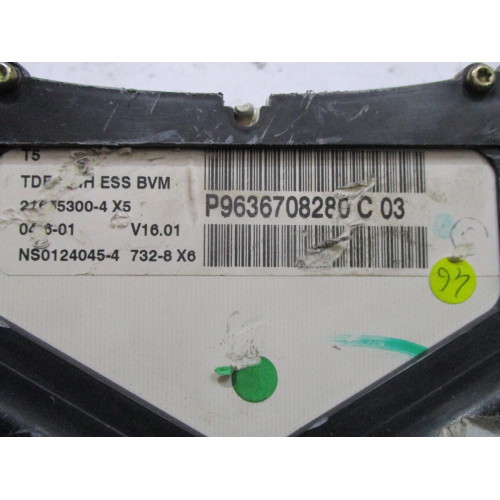 Peugeot 307 Benzinli Kilometre Saati Gösterge Paneli P9636708280C Kartı Kırık Ekranı Bozuk