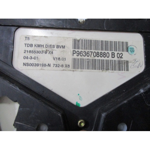 Peugeot 307 Dizel Kilometre Saati Gösterge Paneli P9636708880B