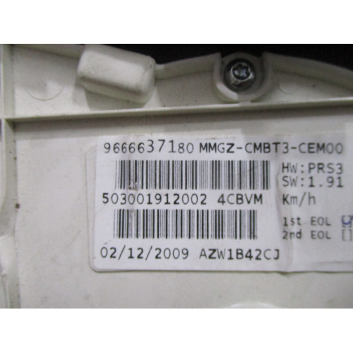 Peugeot 206 Benzinli Kilometre Saati Gösterge Paneli 9666637180