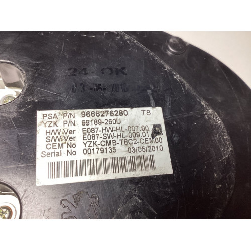 Peugeot 3008 5008 1.6 HDI Kilometre Saati Gösterge Paneli 9666276280 69189-260U