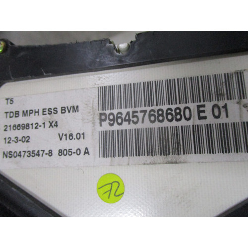 Peugeot 307 Benzinli Kilometre Saati Gösterge Paneli P9645768680 E