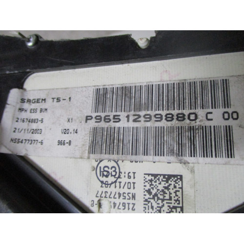 Peugeot 307 Benzinli Kilometre Saati Gösterge Paneli P9651299880 C