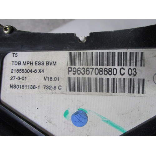 Peugeot 307 Benzinli Kilometre Saati Gösterge Paneli P9636708680 C