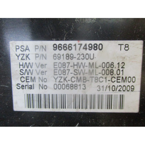 Peugeot 5008 Dizel Kilometre Saati Gösterge Paneli 69189230U