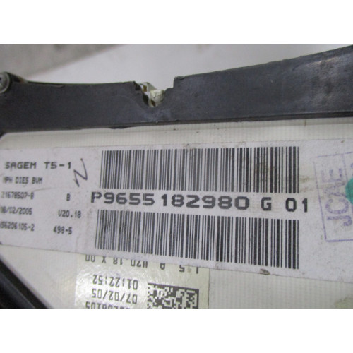 Peugeot 307 Dizel Kilometre Saati Gösterge Paneli P9655182980 G