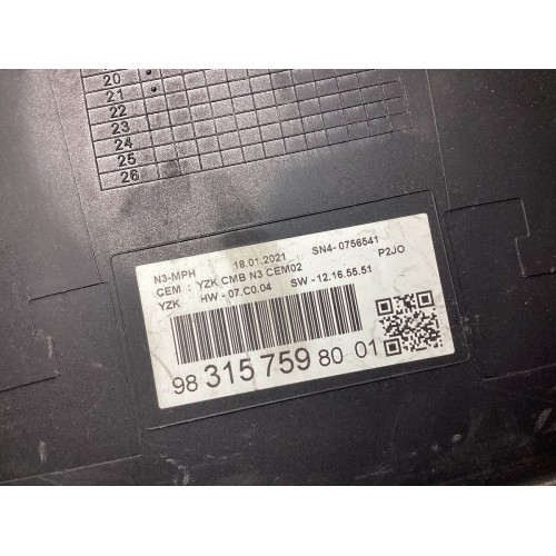 Vauxhall Corsa Kilometre Saati Gösterge Paneli 983157598001