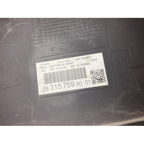 Vauxhall Corsa Kilometre Saati Gösterge Paneli 983157598001