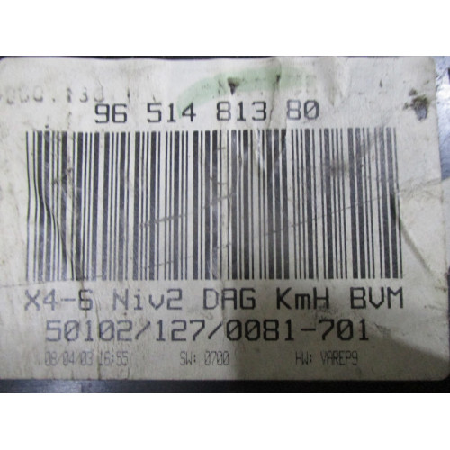 Citroen C5 Benzinli Kilometre Saati Gösterge Paneli 9651481380