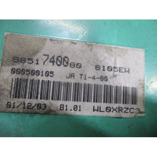 Peugeot 206 Partner Citroen Berlingo Dizel Kilometre Saati Gösterge Paneli 9651740080