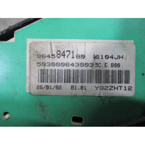 Peugeot 206 Benzinli Kilometre Saati Gösterge Paneli 9645847180