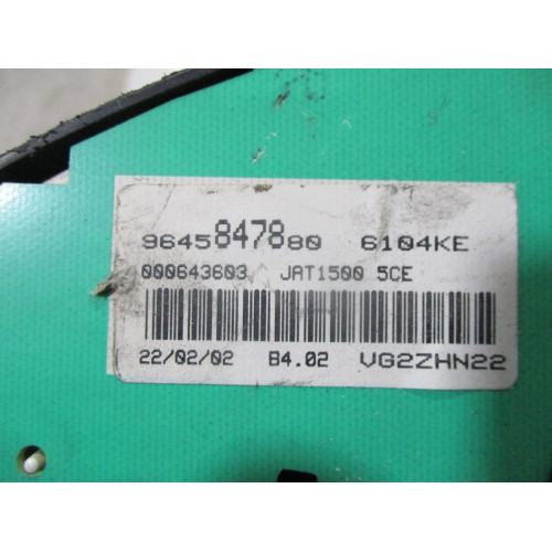 Peugeot 206 Benzinli Kilometre Saati Gösterge Paneli 9645847880