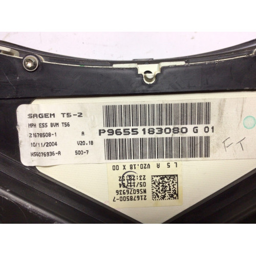 Peugeot 307  Kilometre Saati Gösterge Paneli 9655183080 216785081