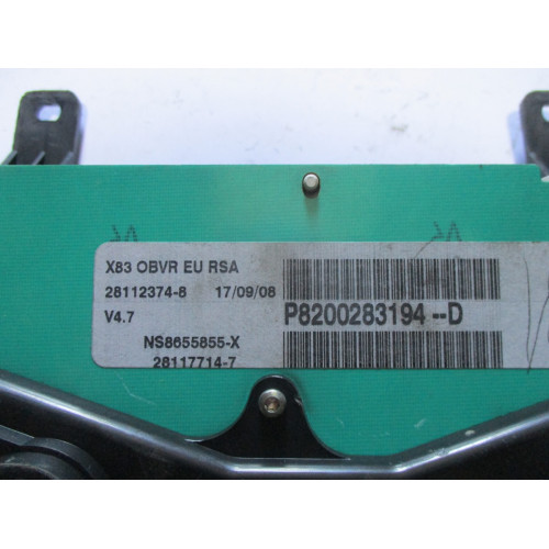 Renault Trafic Opel Vivaro Nissan Primastar Dizel Kilometre Saati Gösterge Paneli P8200283194D