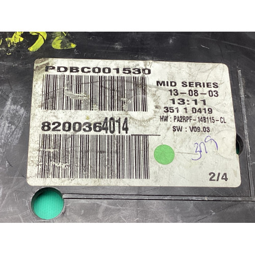 Renault Megane 2 Otomatik Kilometre Saati Gösterge Paneli 8200364014 PA2RPF-14B115-CL