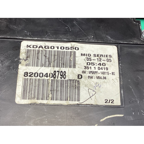 Renault Megane 2 Otomatik Kilometre Saati Gösterge Paneli 8200408798D VP5RPF-14B115-BG