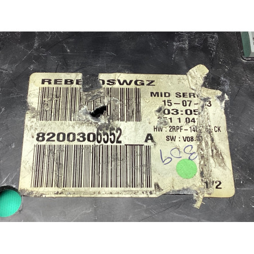 Renault Megane 2 Otomatik Kilometre Saati Gösterge Paneli 8200306552A 2RPF-14B115-CH
