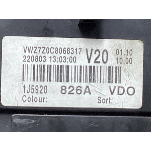 Volkswagen Bora Golf 4 Kilometre Saati Gösterge Paneli 1J5920826A