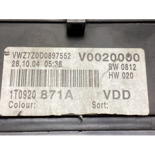 Volkswagen Touran Kilometre Saati Gösterge Paneli 1T0920871A
