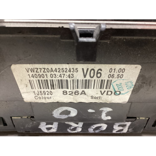 Volkswagen Bora Golf 4 Kilometre Saati Gösterge Paneli 1J5920826A