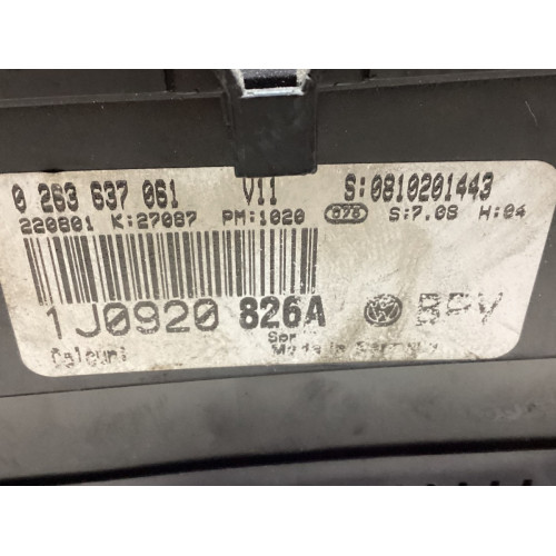 Volkswagen Bora Golf 4 Kilometre Saati Gösterge Paneli 1J0920826A