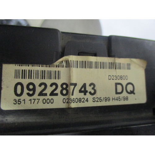 Opel Astra G Dizel Kilometre Saati Gösterge Paneli 09228743DQ