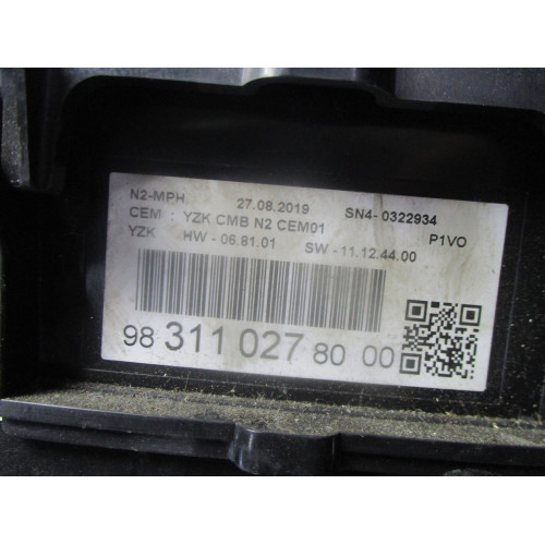 Opel Combo E Kilometre Saati Gösterge Paneli 983110278000